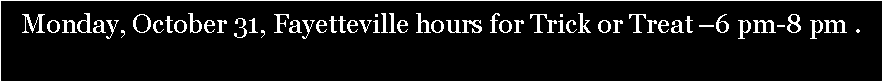 Text Box: Paving to begin September 10, 2019 in Fayetteville.  Click here to see areas